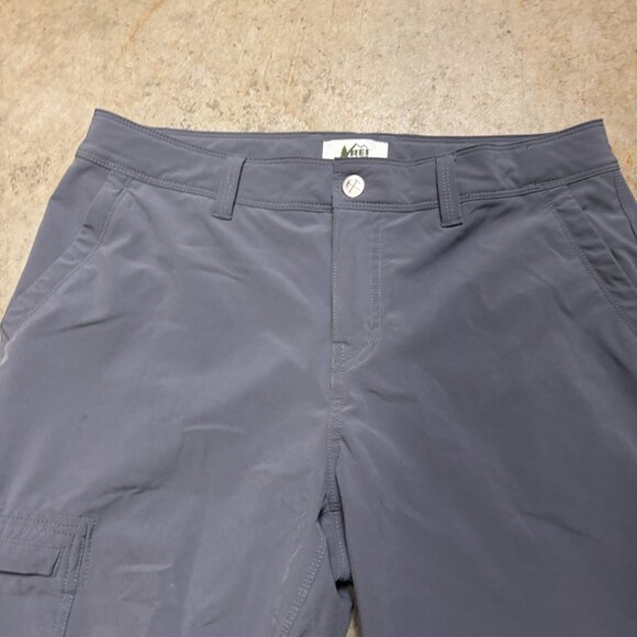 REI Pants Womens 8 Gray Performance Tapered Hiking Pant Outdoors Lightweight - Picture 2 of 12